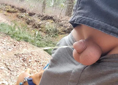 Small Cock in Car to Piss Outside Plus My Ass and Balls