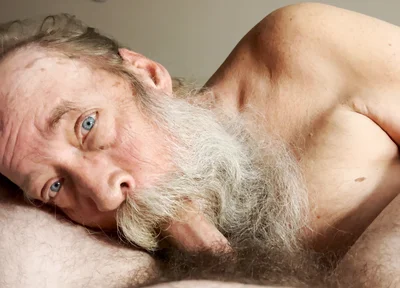 Papa Bear Sucks and Worships Hairy Cub Cock