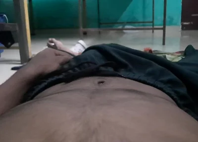 Horny Boy Laying on the Bed, Touching Himself