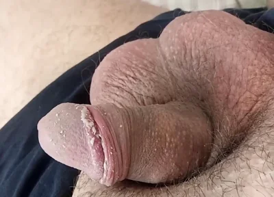 Watch my beautiful white cock shine.