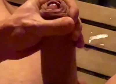 Jacking off in the Hotel Sauna