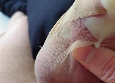 The Stocking, My Penis and Its Cum