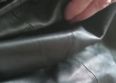 Edging in a Leather Skirt