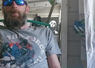 Smoking Fetish Masturbation at the Allotment