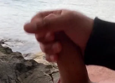 Young Solo Jerk at Lake