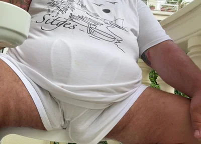 Grandpas Big Penis at Home and Huge Balls