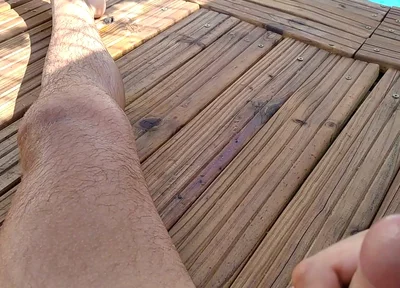 Delicious Cum From Big Cock in the Chill Out Pool