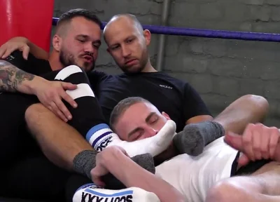 Boxer socks sniff. cum load