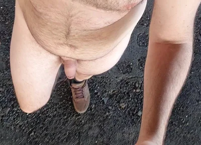Walking All Naked Outdoors