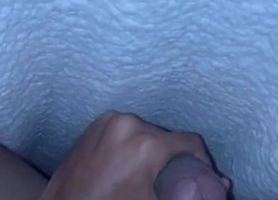 Watch How I Masturbate My Big Cock Under the Quilt Until I Get a Juicy Cumshot
