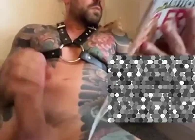 Boy in Harness Masturbates