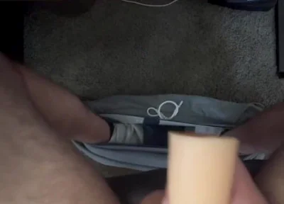 Playing with the Toy Under the Office Desk