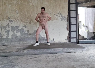 All Naked in an Abandoned Building