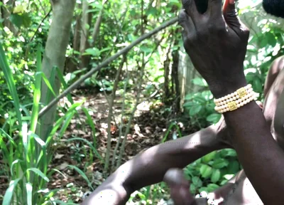 Outdoor Threessome Fuck Inside the Bush