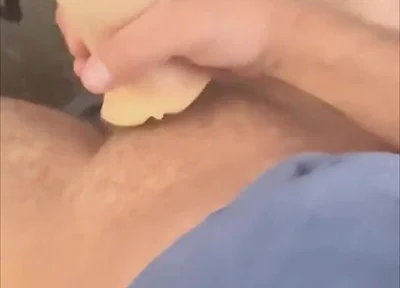 Playing with Toy Under Office Desk