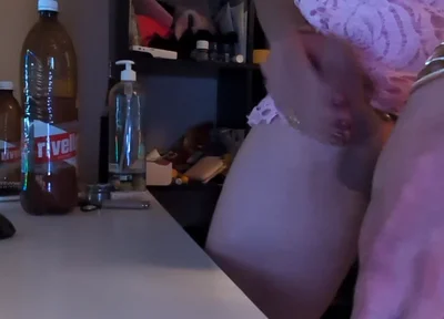 Sissy Andrea Licking It up