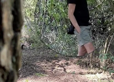 Amateur Boy Caught Jerking-off in the Woods
