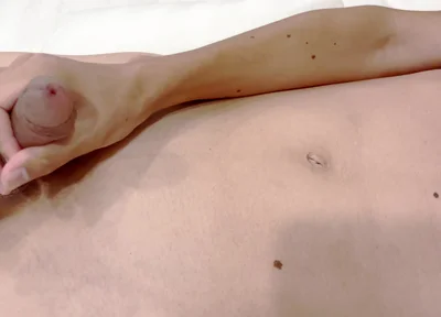 A Boy with a Large Foreskin Gets an Erection, Masturbates, and Cums Twice