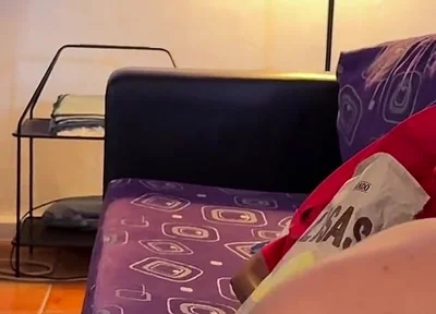 Secret Blowjob During Movie Night While Their Friends Are Right There