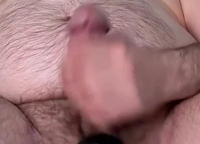 Hairy Daddy Bating Edging and Cumming