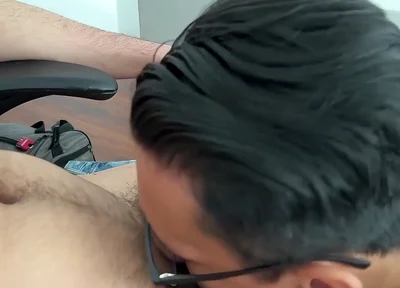 My Cock Disappears Down His Throat