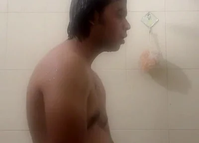 Young Desi Twink Gets Hard in the Shower