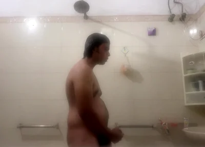 Young Desi Twink Gets Hard in the Shower