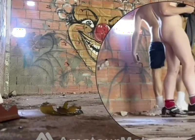 2 Amateur Boys Caught Having Quick Fun in an Abandoned Building
