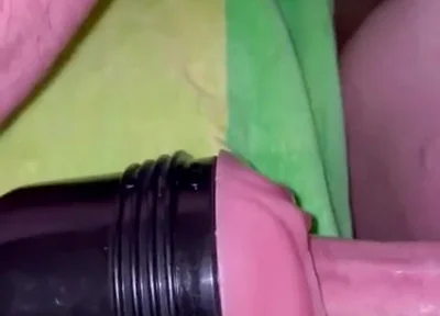 Fuck Stamina Fleshlight Pully and Can't Pullout in Time