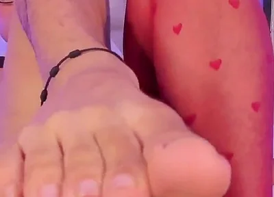 Ken in Panty and His Hot Feet Ends up Removing and Opening His Fingers