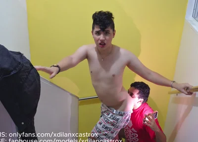 Cute Passive Gay Twink Gets Fucked Bareback by His Stepsister's Boyfriend