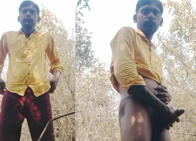 Rajesh Playboy 993 Outdoor Masturbating Big Cock and Cumming. Spanking Butt Stroking Cumshot