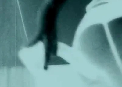 Femboy in Thigh High Black Boots Fucks Giant Black Dildo with Bubble but