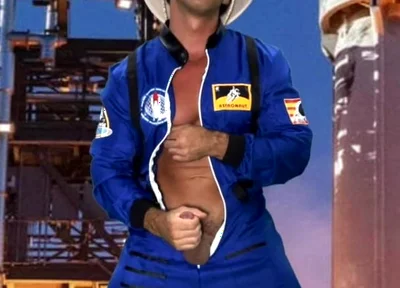 Space Suit Jack off