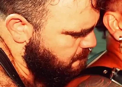 Locker Room Tattooed Bear Drills Deep Bareback