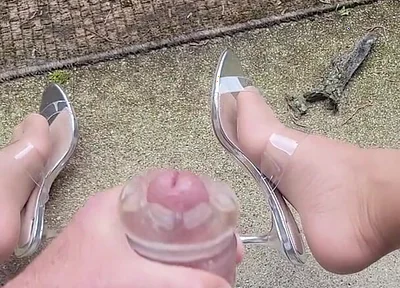 Cumming on My Pretty Nylon Feet