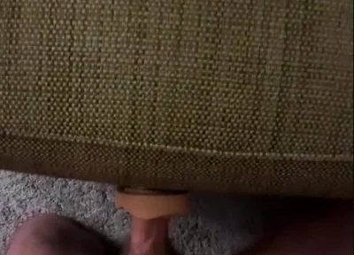 Fucking the Hot Toy in Between Cushions, Feels Like Real Wet Pussy