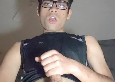 Kinky Twink Cock Play and Stroking Boner in Shorts