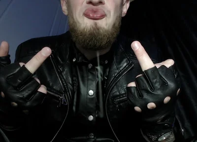 All-leather Alpha -dominates and Humiliates with Spit and Shoe