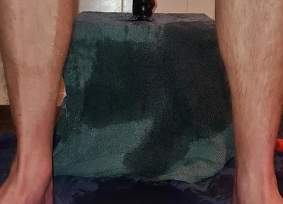 Hot Solo Male Riding His Dildo in the Morning