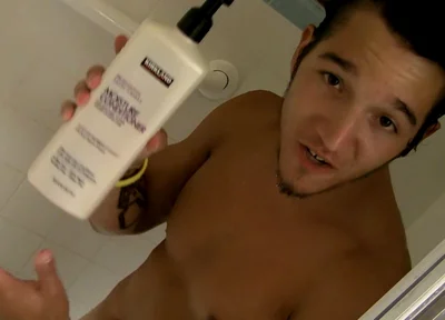 Shower Stroking Jock Jizzy
