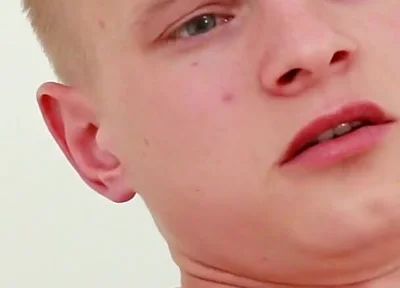 Military twink Kenton slides into a toy