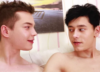 Cock Sucking Boy Leo Alfano Gets a Big Surprise From His Friend