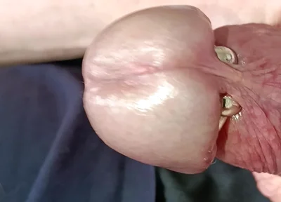 Mature Man's Veined Cock Masturbation