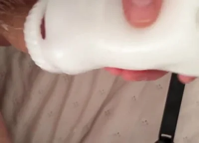 Big Dick Destroys Fleshlight & Fills It with Cum