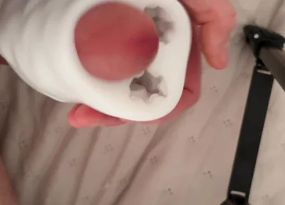 Big Dick Destroys Fleshlight & Fills It with Cum