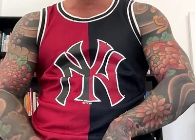 Spanish Muscular Bull with Clothes on