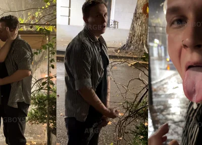 Risky Extreme Couple Jerk off Outdoor Under the Rain (very Romantic)
