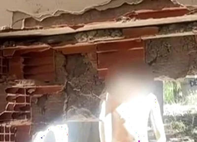 Exploring an Abandoned Building, 2 Amateur Boys Remove Their Clothes and One Starts to Bust a Nut