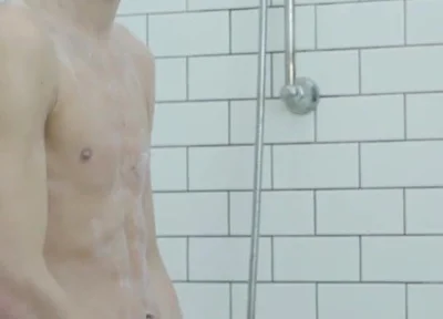 Young Randy Freja wank and cum in the bathroom